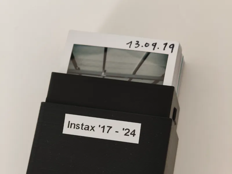 Simple Instax Polaroid Snap-Fit Storage Box