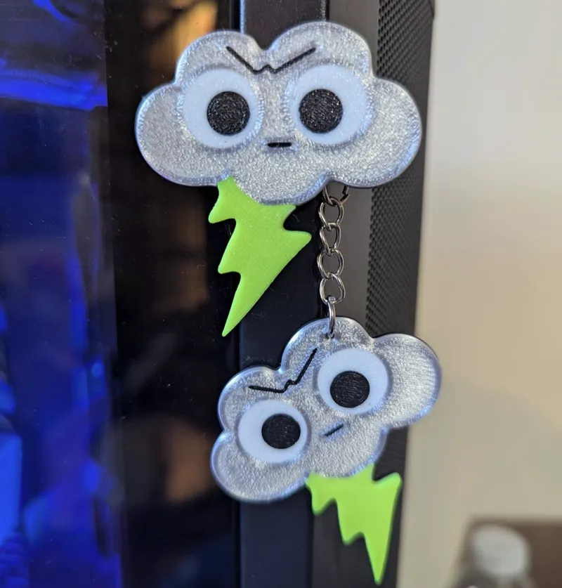 Mad cloud Magnet + Keychain model