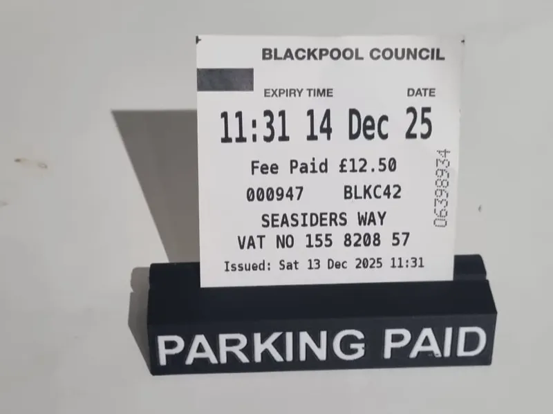 Parking Fee Dash holder
