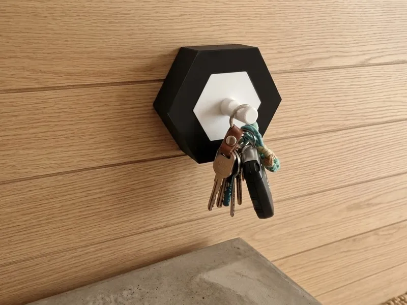 Modular Hexagon Wall Key Holder