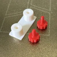 M4, double pole, 25mm apart, 1 set