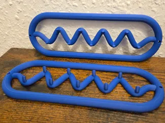 Wall-Mounted Zigzag Hook Rack