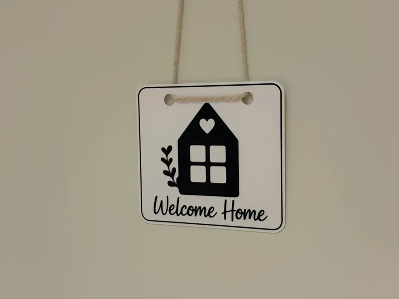 Welcome Home Door Sign 