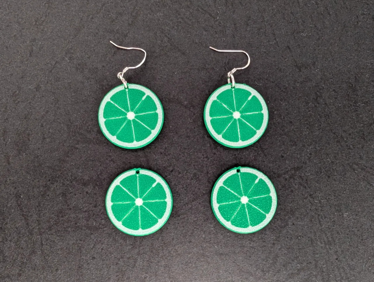 Lime earrings Fruit Collection "La lima" view 4