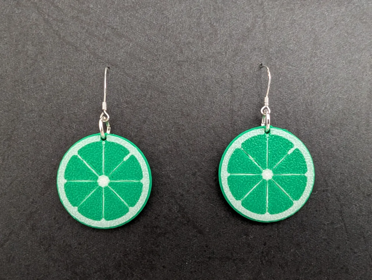 Lime earrings Fruit Collection "La lima" view 3