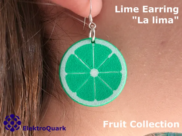 Lime earrings Fruit Collection "La lima"