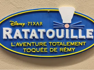 Sign Disneyland Ratatuille attraction