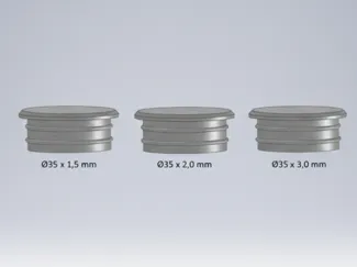Round Tube Plug - 35mm multiple tube thicknesses