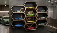 Gold Trimmed Edition - 10-Pod Lamborghini Wall-Mount Display