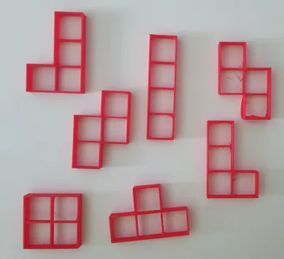 Tetris cookie cutter set
