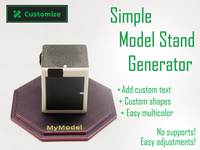 Simple Model Stand --Customizable--