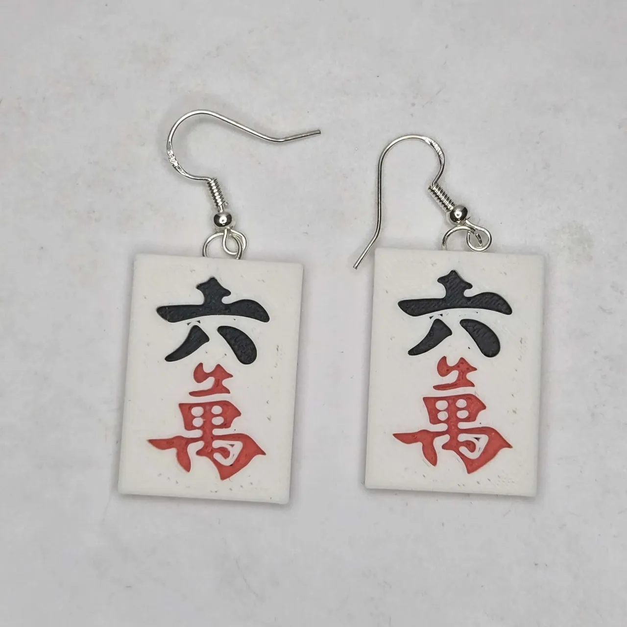 Mahjong Hanger Earrings view 2