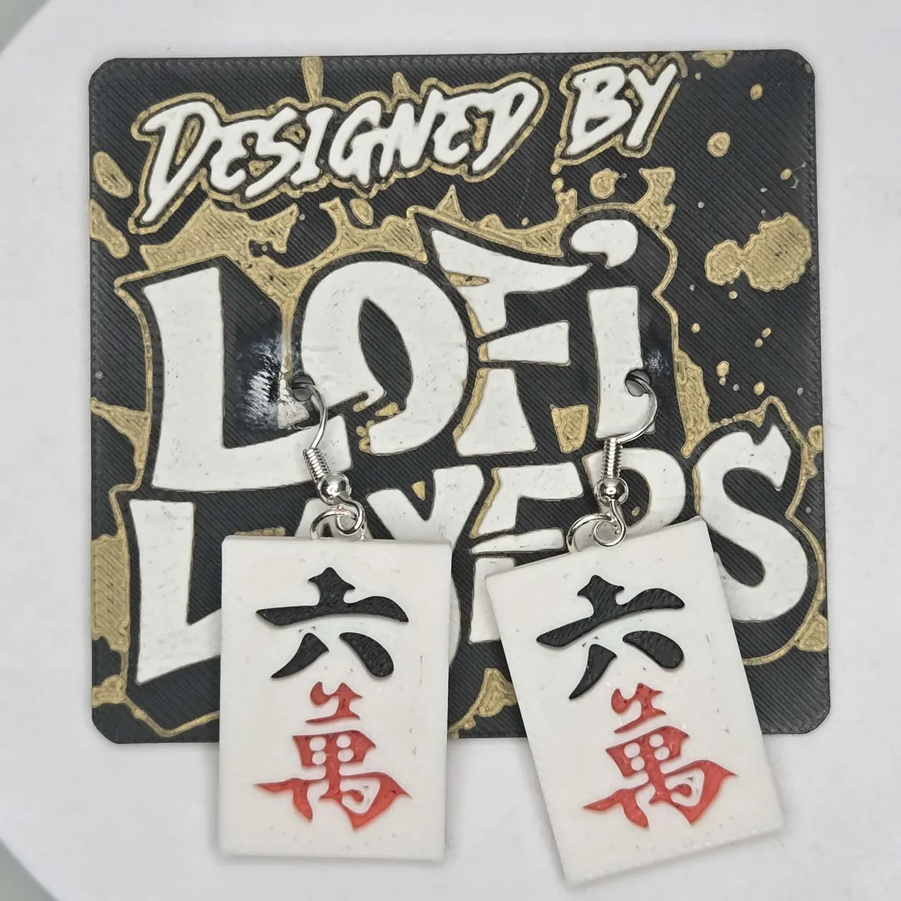 Mahjong Hanger Earrings view 3