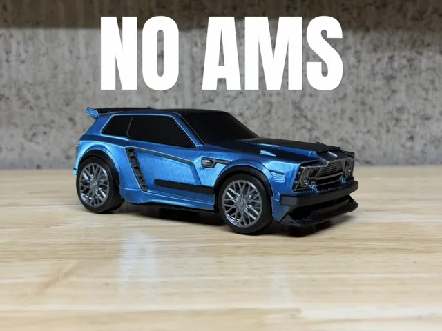 Rocket League Fennec - NO AMS - Free 3D Print Model - MakerWorld