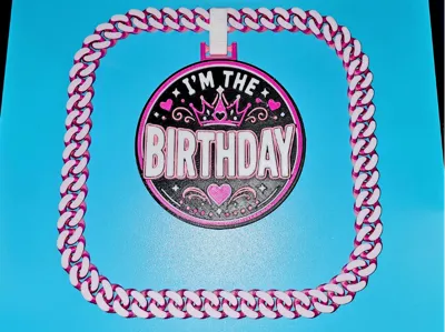 The Birthday Queen Hype Chain with Pendant