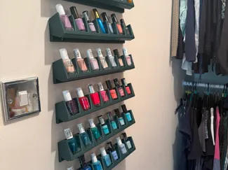 Wall Mountable Nail Varnish Rack