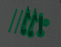 Only Disk 4 - with 5mm first layer edge on the parts