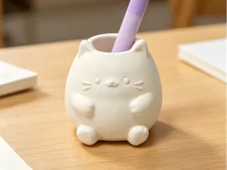 Cute kitten pen holder