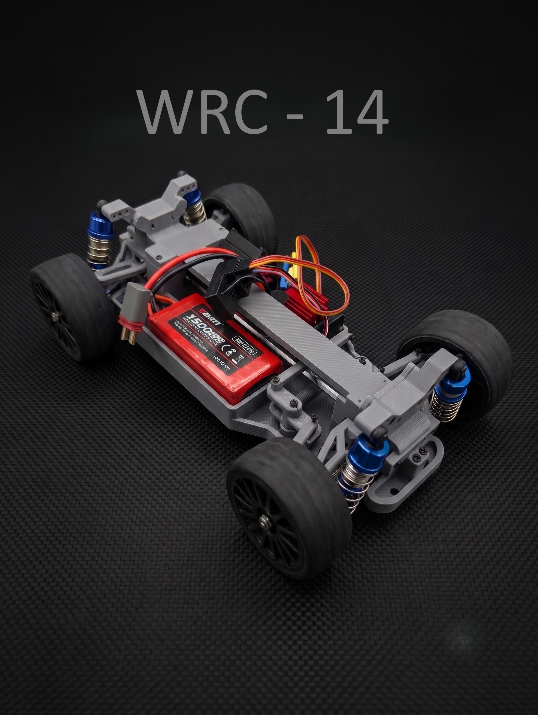 WRC - 14 Fully 3D Printed RC Chassis (1/14) - 1