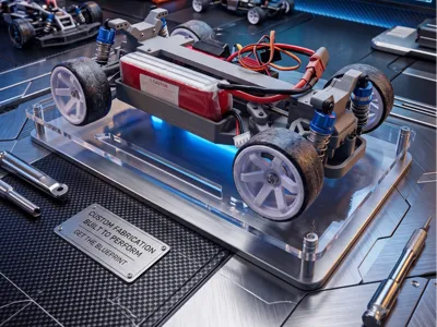 X-Frame Pro - Fully 3D Printed RC Chassis (1/14)
