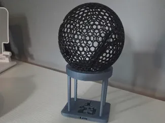 Airless basket ball with holder