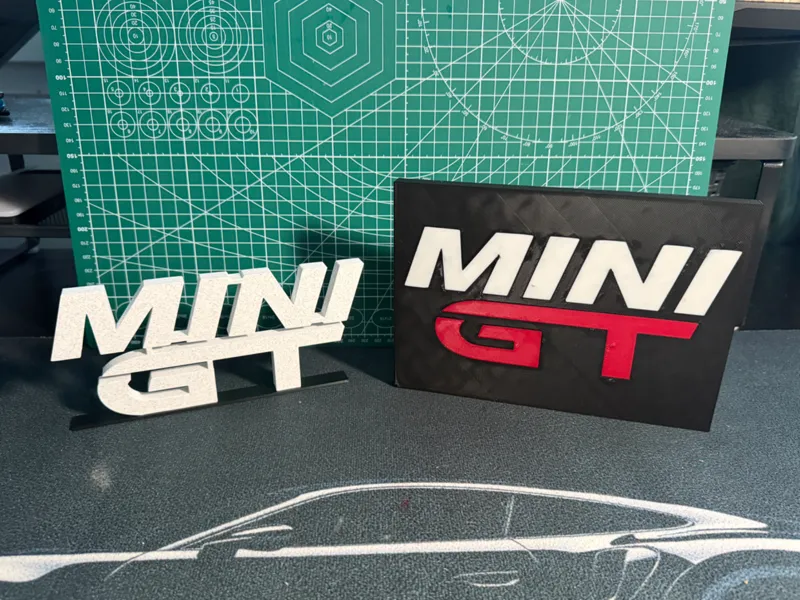 Mini GT logos ( wall ,stand) 