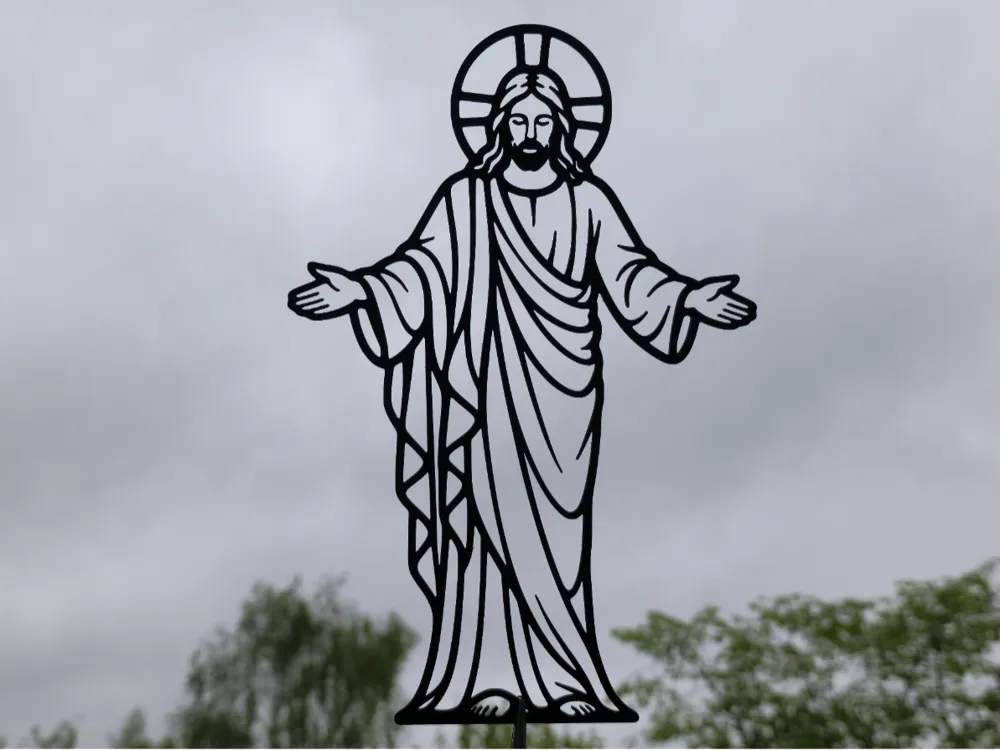 Jesus Christ 2D Wall Art - Free 3D Print Model - MakerWorld