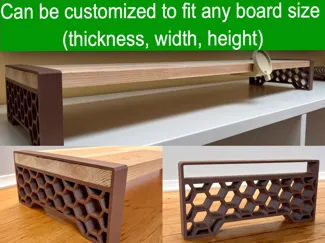 Customizable/scalable desk shelf / monitor riser