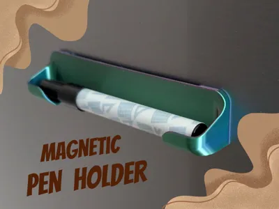 Magnetic Pen Holder - Fridge, Whiteboard, Wall