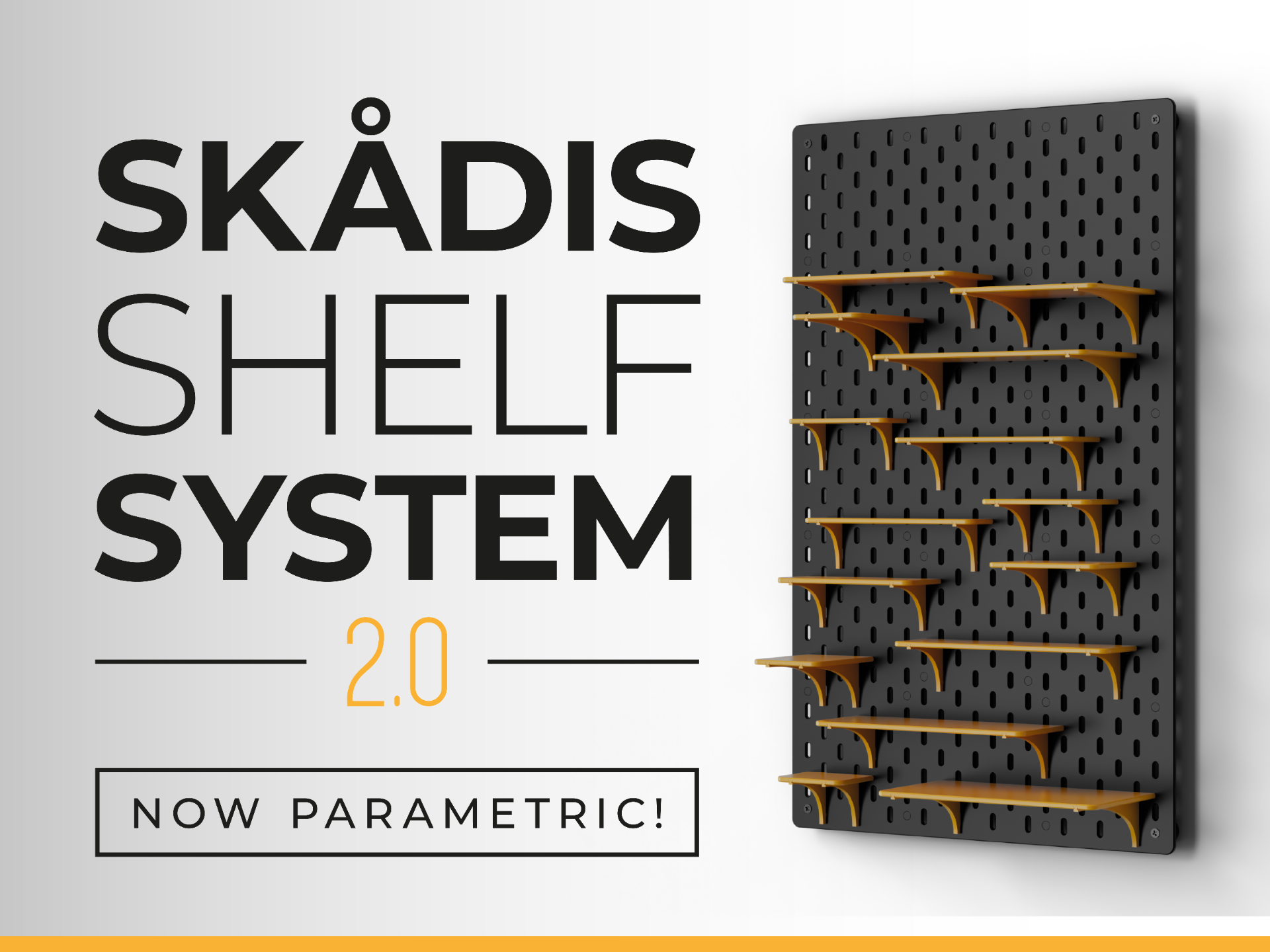 IKEA Skadis shelf system 2.0