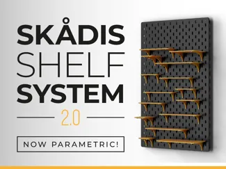 IKEA Skadis shelf system 2.0