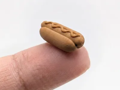 The smallest hot dog in the world (Nozzle 0.4)