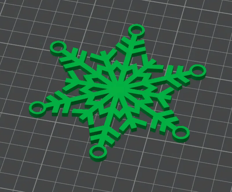 Snowflake Christmas Ornament