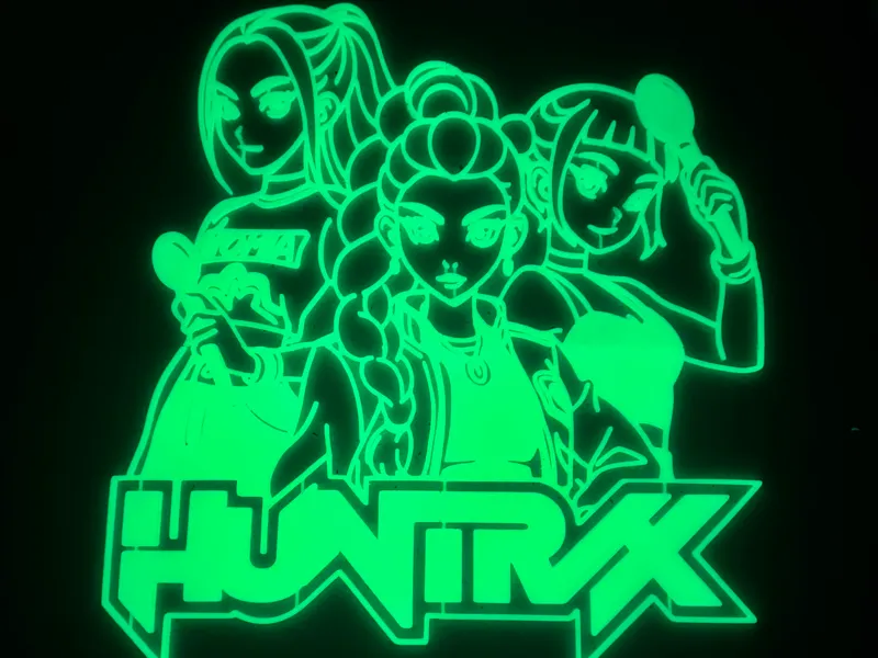 Huntrix Demon Hunter Glow in the dark night light