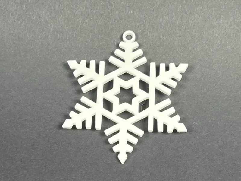 Snowflake christmas tree decoration 2st.