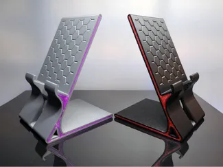Phone holder stand honeycomb front