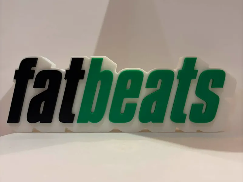 Fatbeats Logo - 3D Desktop Stand Emblem