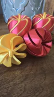 2 Pieces - Outer apple then Internal spiral with stem