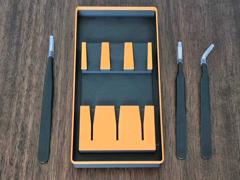 Bambu Stainless Steel Tweezers Gridfinity Holder