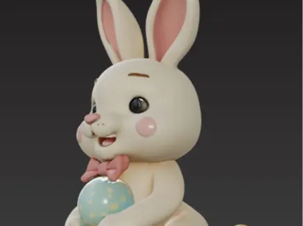 Easter Bunny creative model - free to share