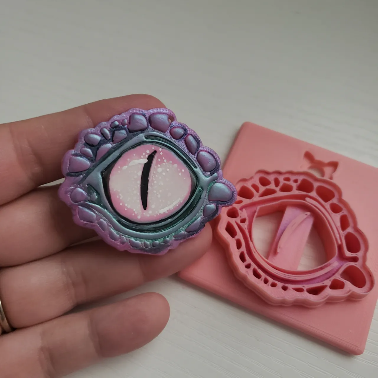 Dragon Eye Polymer Clay Earring Cutter view 2