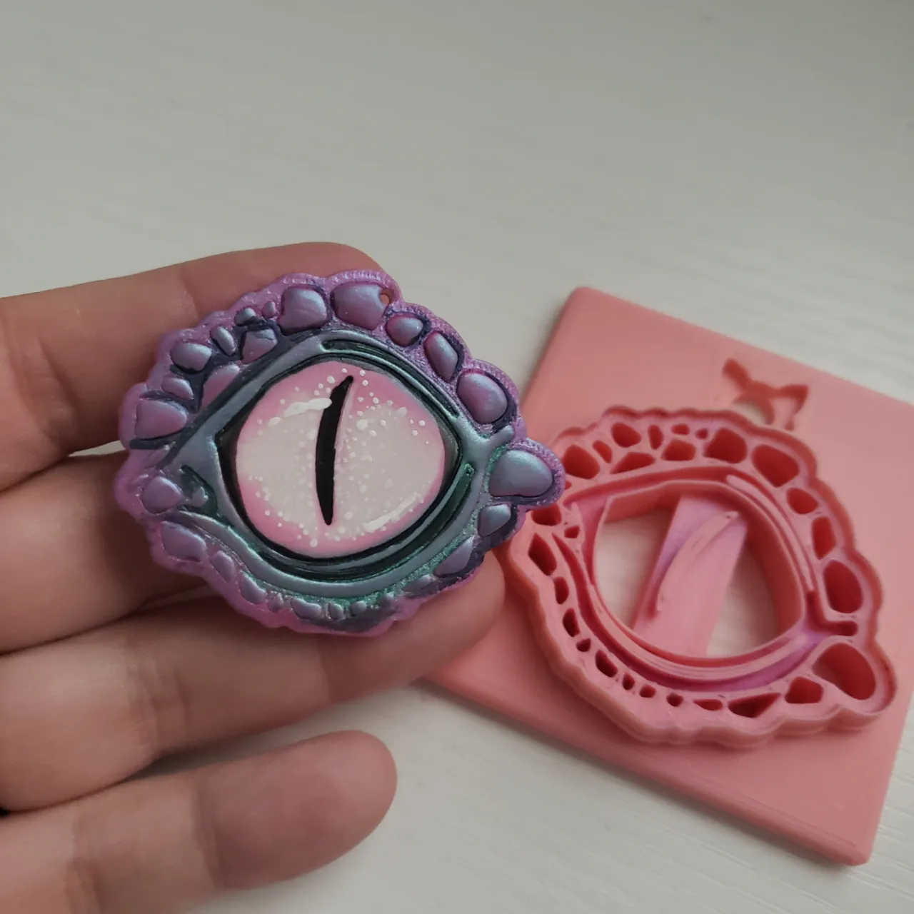 Dragon Eye Polymer Clay Earring Cutter view 3