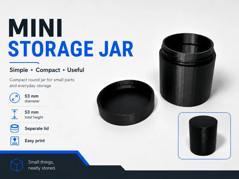 Simple Round Storage Jar