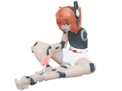Adachi Rei Fixing Herself
