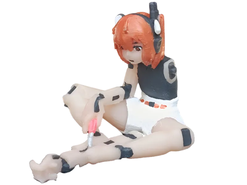 Adachi Rei Fixing Herself
