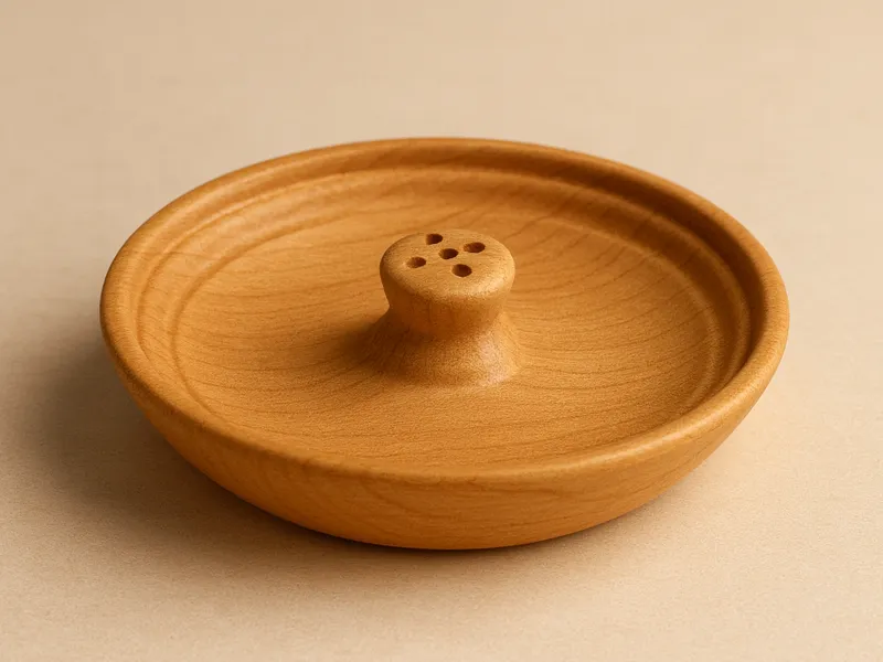 Minimal Round Incense Stick Holder – 5-Hole Design