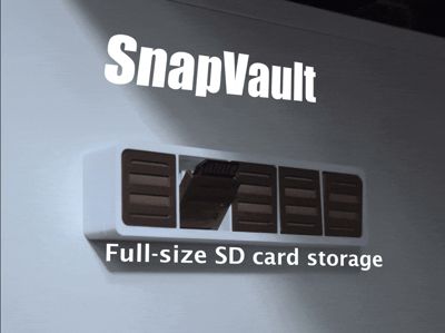SnapVault — Wall-mounted SD card storage 