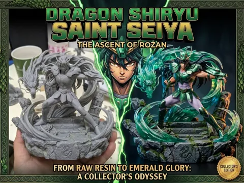 Adorno temático: SHIRYU SAINT SEIYA — referencia de MakerWorld