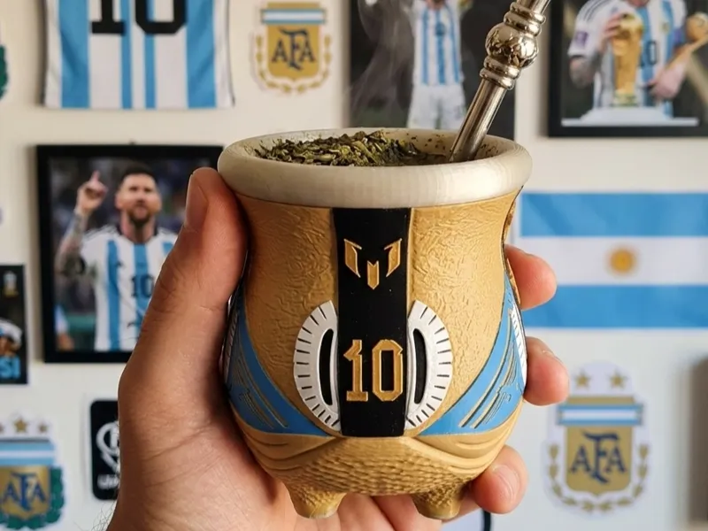 MATE MESSI CAMPEON DEL MUNDO 2022