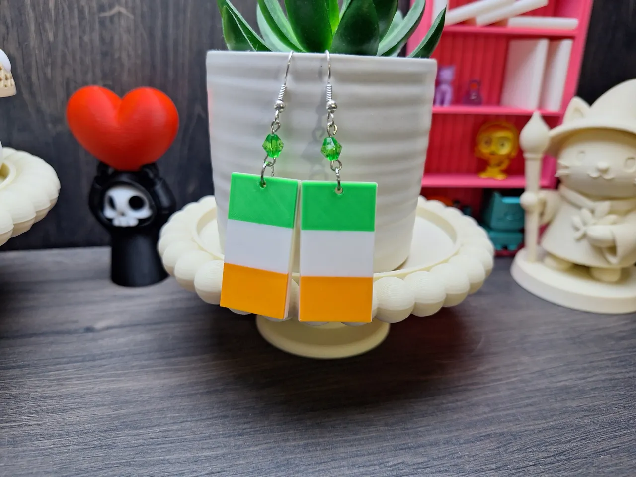 Irish Flag Earrings view 3